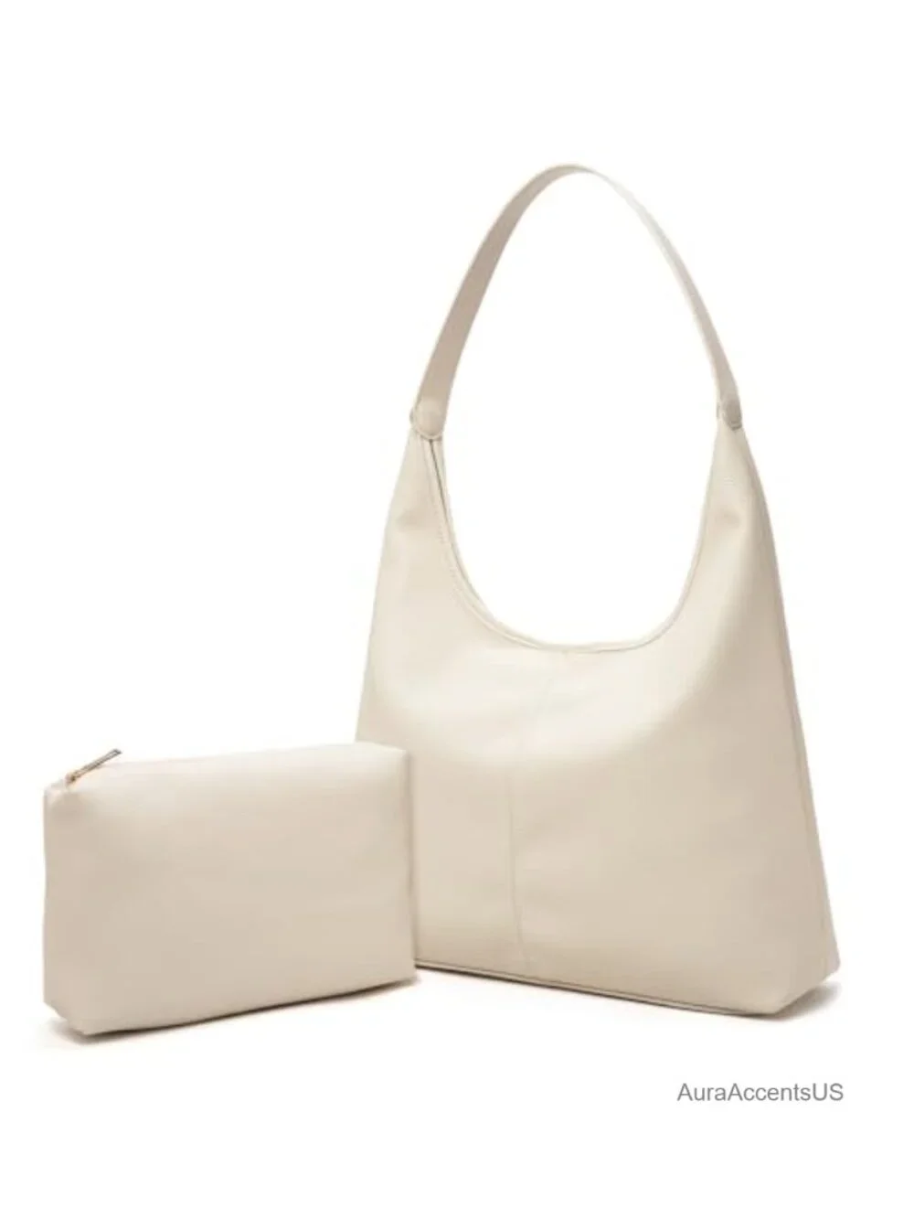 Women Vegan Leather Hobo Shoulder Bag Purse Slouchy Handbag